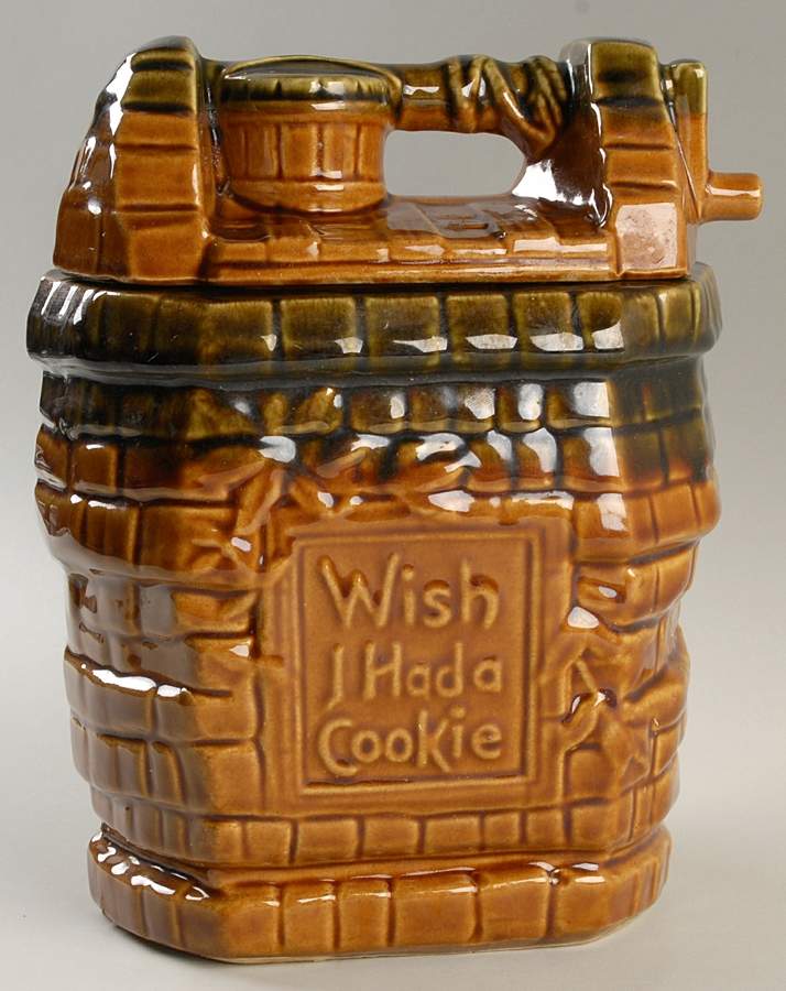Wishing Well Cookie Jar & Lid by Nelson McCoy-1