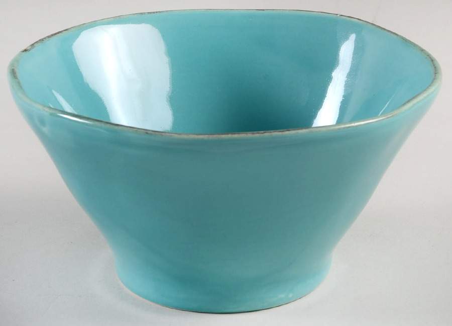 MLJ17 Turquoise Coupe Cereal Bowl by Maioliche Jessica-1