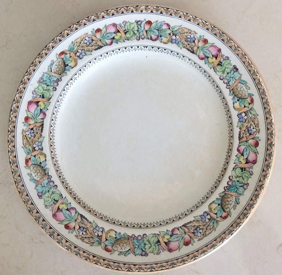 Italian Fruit Border Dinner Plate by Minton-1