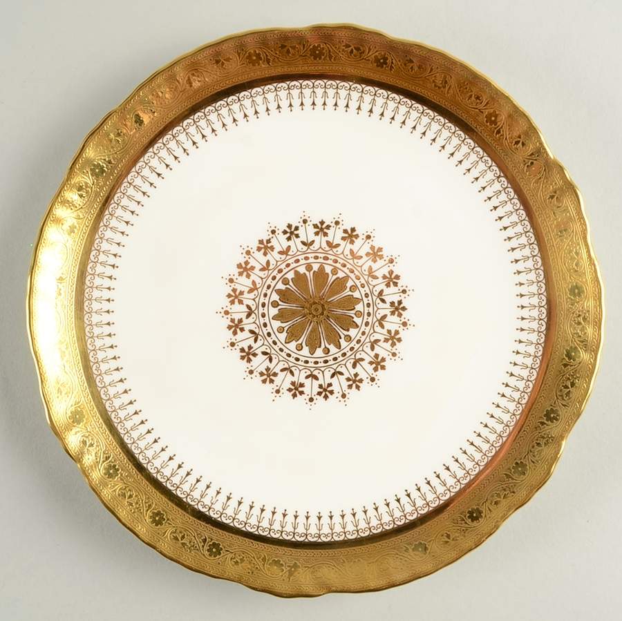 H189 Coupe Luncheon Plate by Minton-1