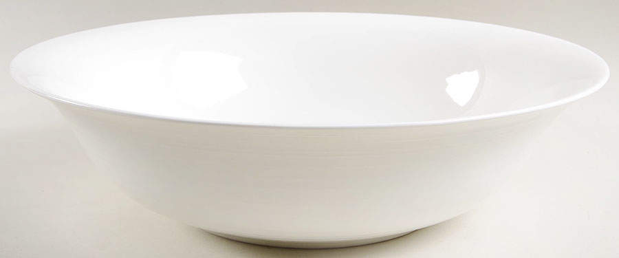 Swirl White (Bone) 14" Round Serving Bowl by Mikasa-1