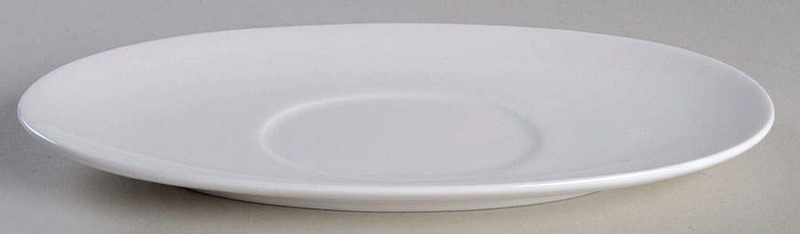 Swirl White (Bone) Underplate for Gravy Boat by Mikasa-1
