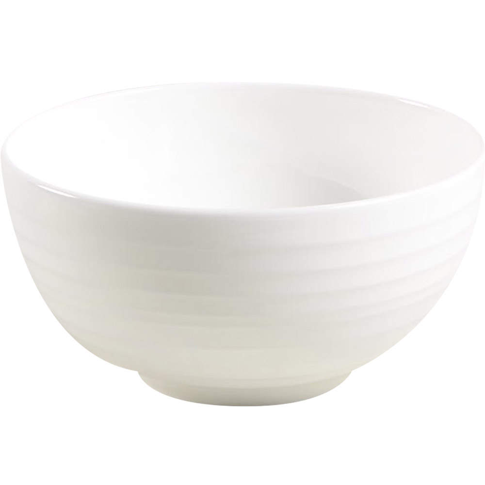 Swirl White (Bone) Fruit/Dessert (Sauce) Bowl by Mikasa-1