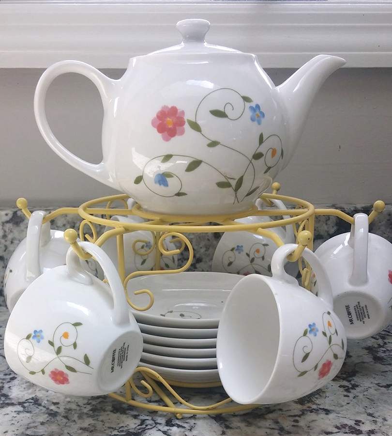 M2F1 Flat Cup & Saucer Set by Mr. Coffee-1