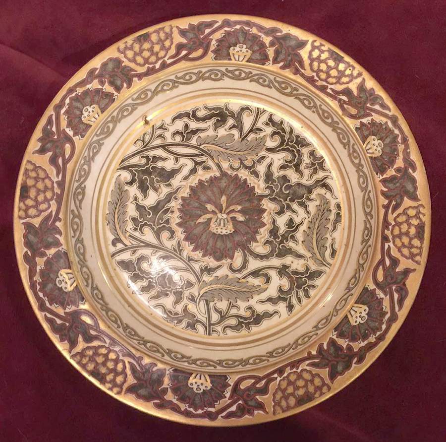 Humber Brown Dinner Plate by Minton-1