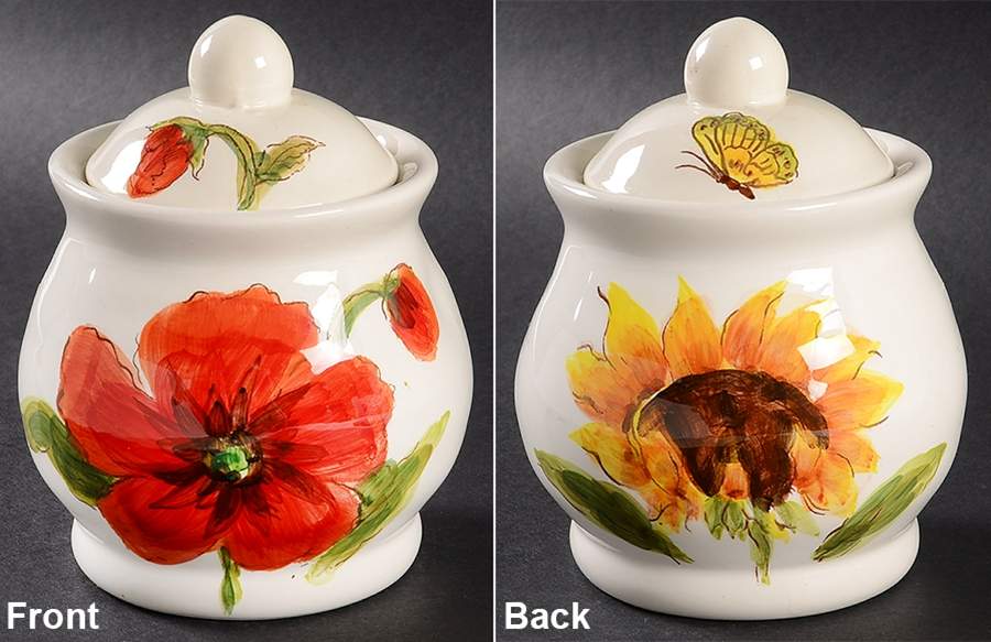 Summer Breeze Sugar Bowl & Lid by Maxcera Corp-1