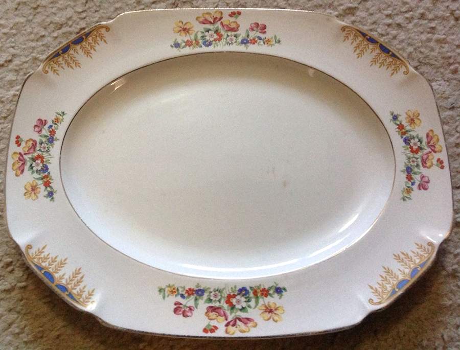 MAD286 14" Oval Serving Platter by John Maddock & Sons-1