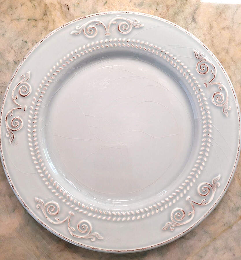 M2A1 Blue Dinner Plate by Matceramica-1
