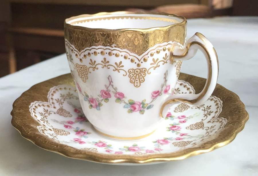 G9665 Flat Demitasse Cup & Saucer Set by Minton-1