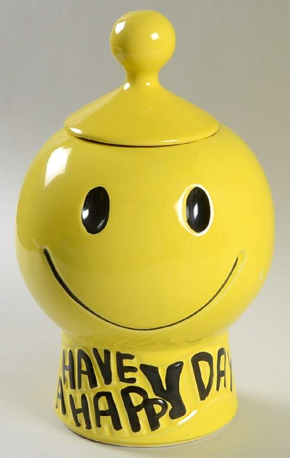 Have a Happy Day Cookie Jar & Lid by Nelson McCoy-1