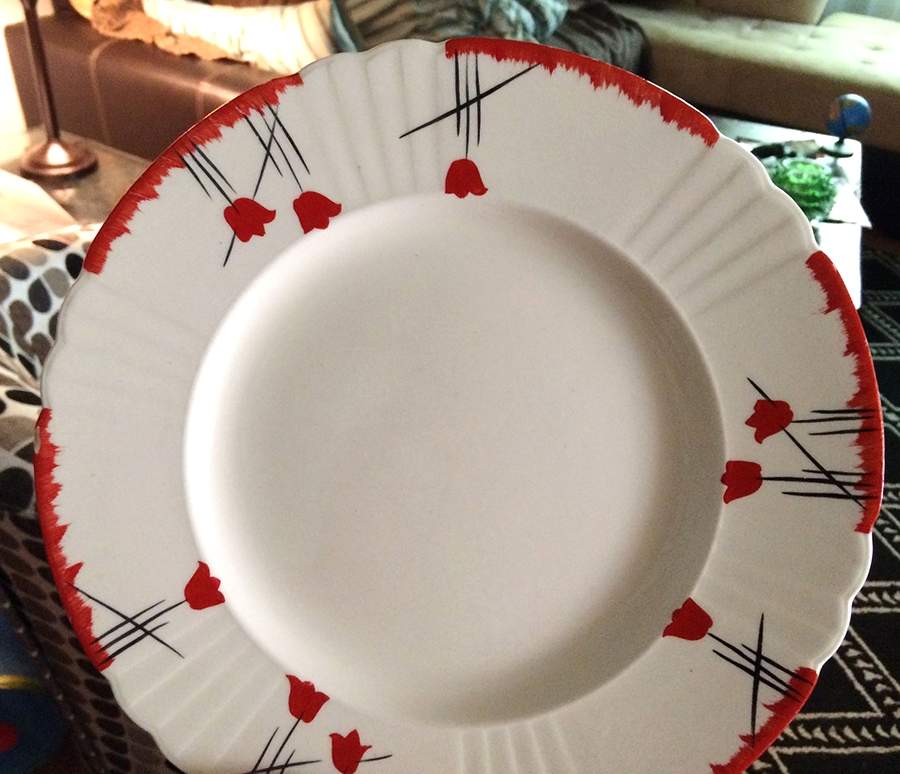 HW631 Red Dinner Plate by Myott Staffordshire-1