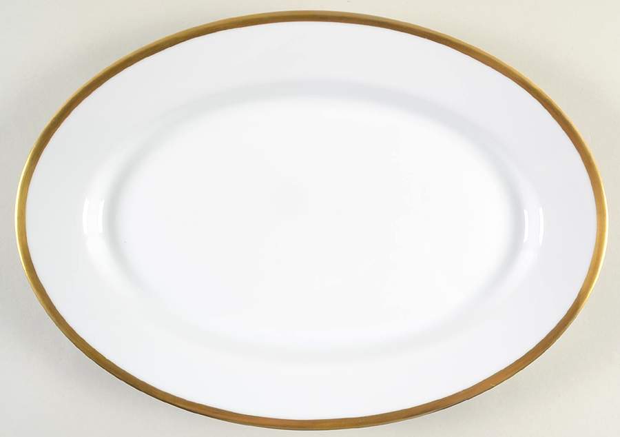 Filets Or (Gold) 14" Oval Serving Platter by Michael C Fina-1