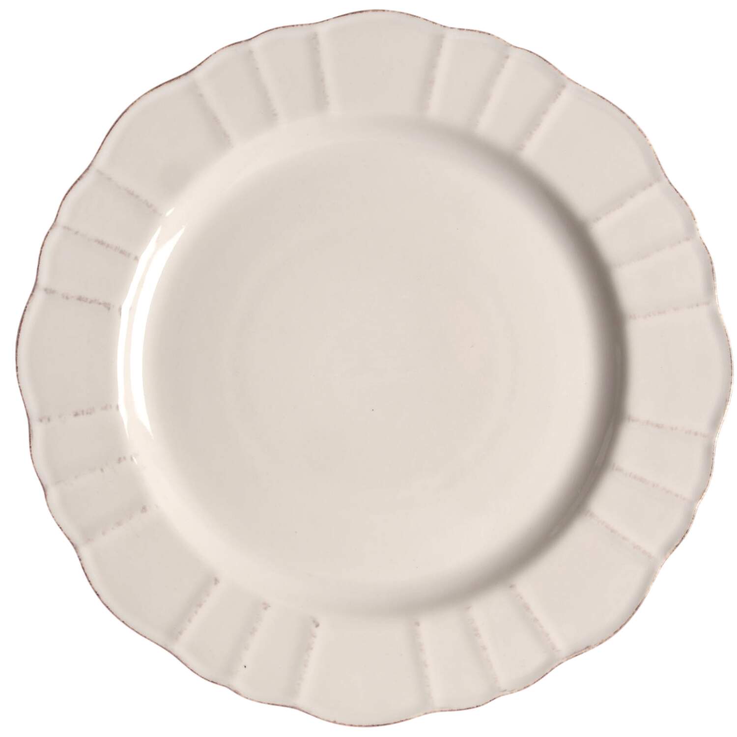 Romantica White Dinner Plate by Matceramica-1