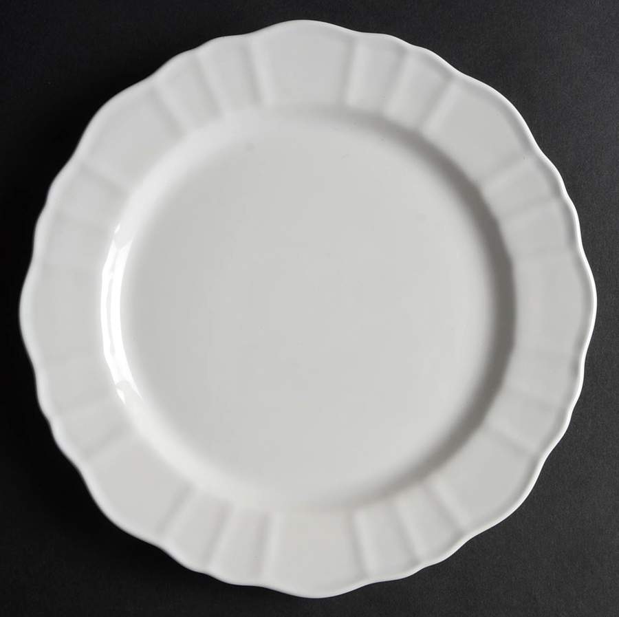 Romantica White Salad Plate by Matceramica-1