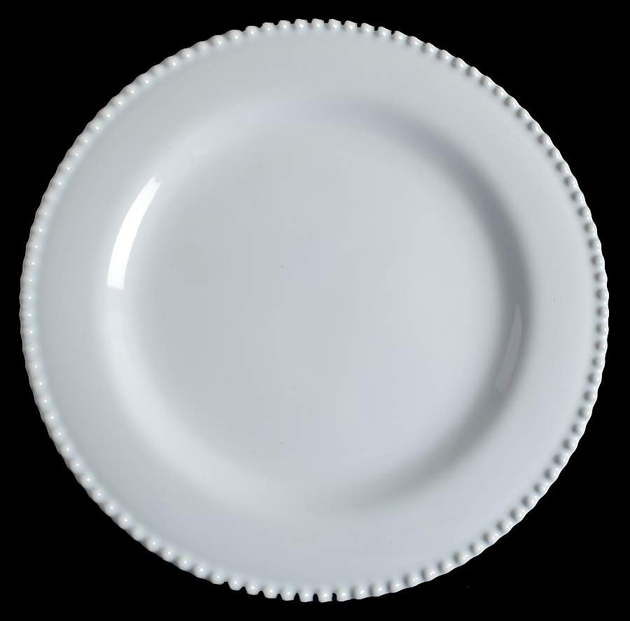 Perola White Dinner Plate by Matceramica-1