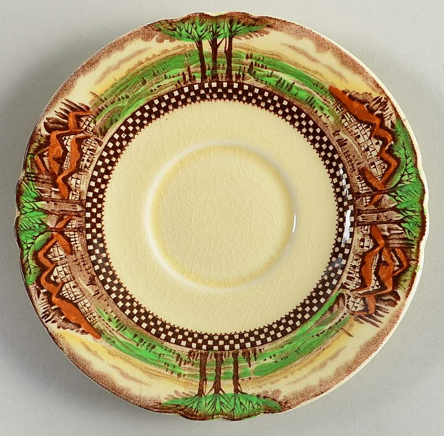 England's Countryside (Smooth, No Trim) Saucer by Myott Staffordshire-1
