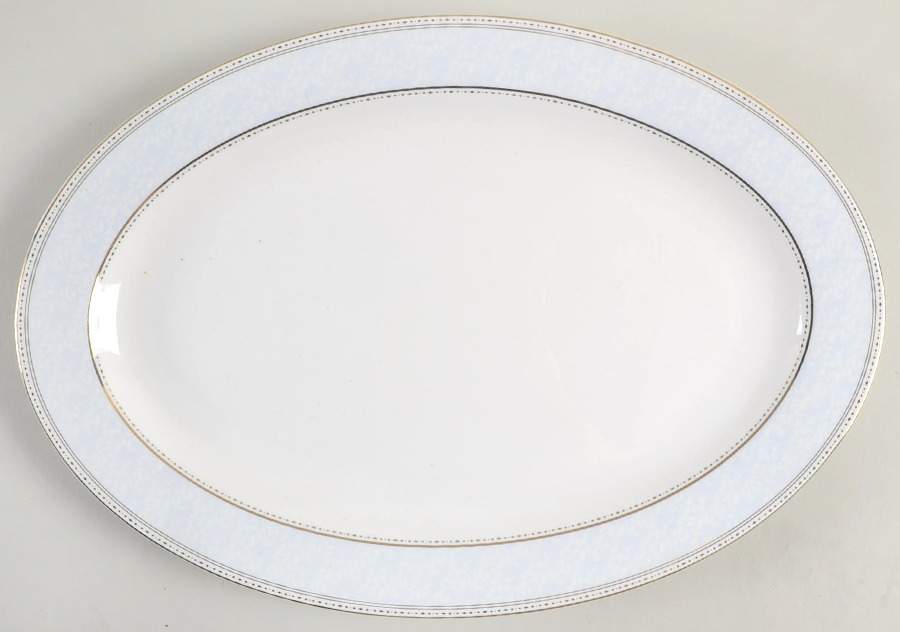 Blaire 14" Oval Serving Platter by Mikasa-1