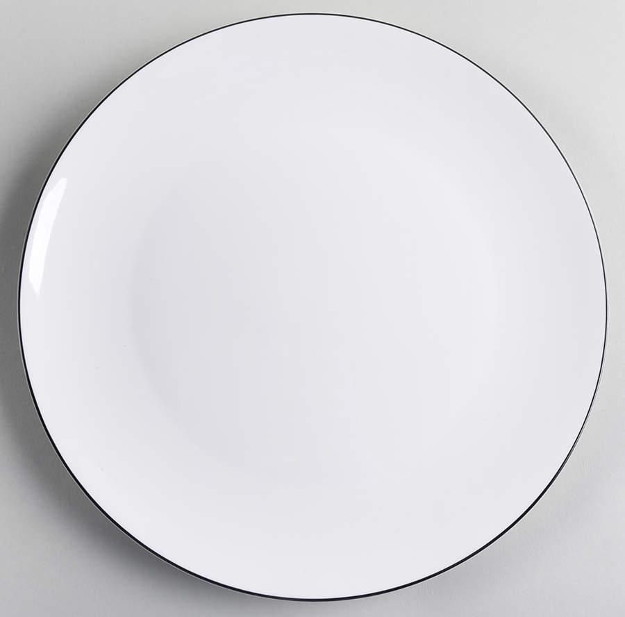 Black Line Dinner Plate by Macy's (China)-1