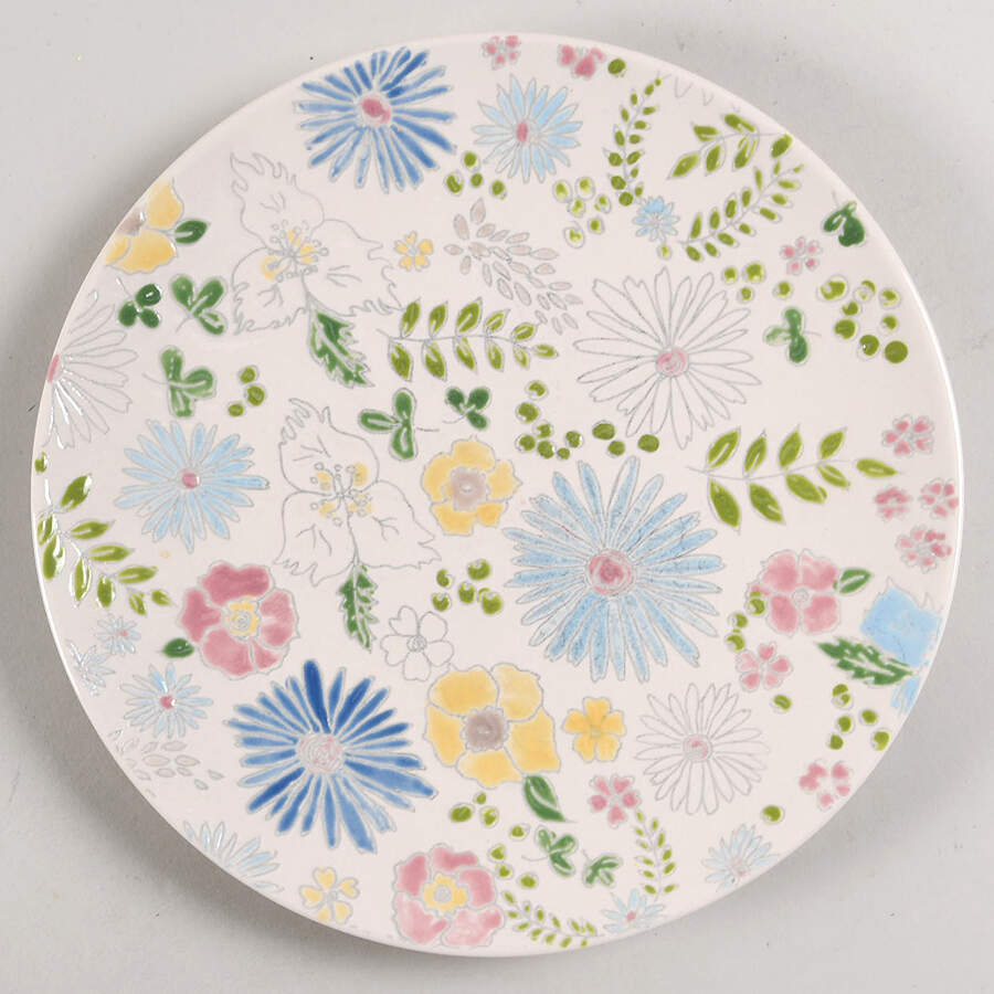 Painter's Garden Salad Plate by Martha Stewart-1