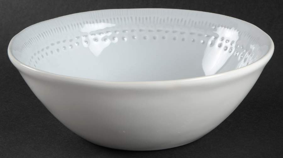 Ethnic White Soup/Cereal Bowl by Matceramica-1