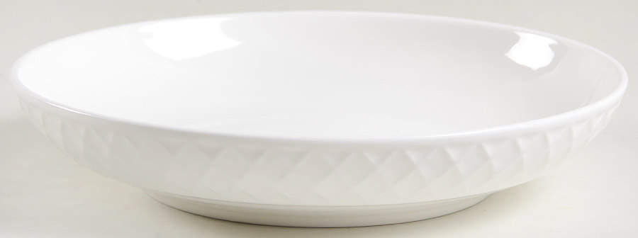 Trellis White 8" Individual Pasta Bowl by Mikasa-1