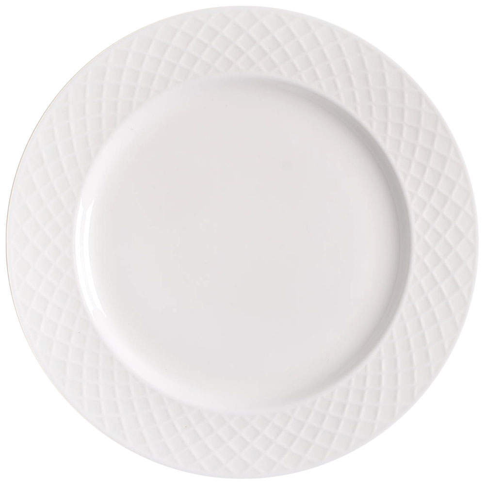 Trellis White Salad Plate by Mikasa-1