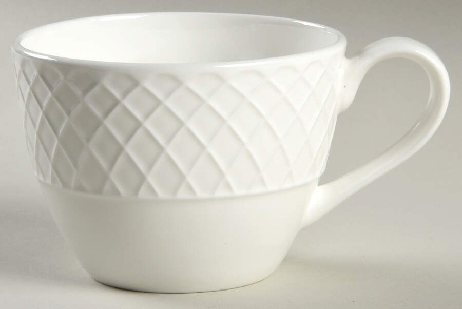 Trellis White Flat Cup by Mikasa-1