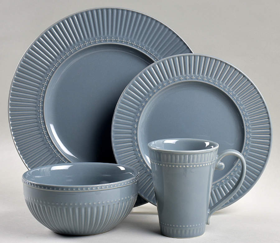 Italian Countryside Accents Blue 4 Piece Place Setting by Mikasa-1