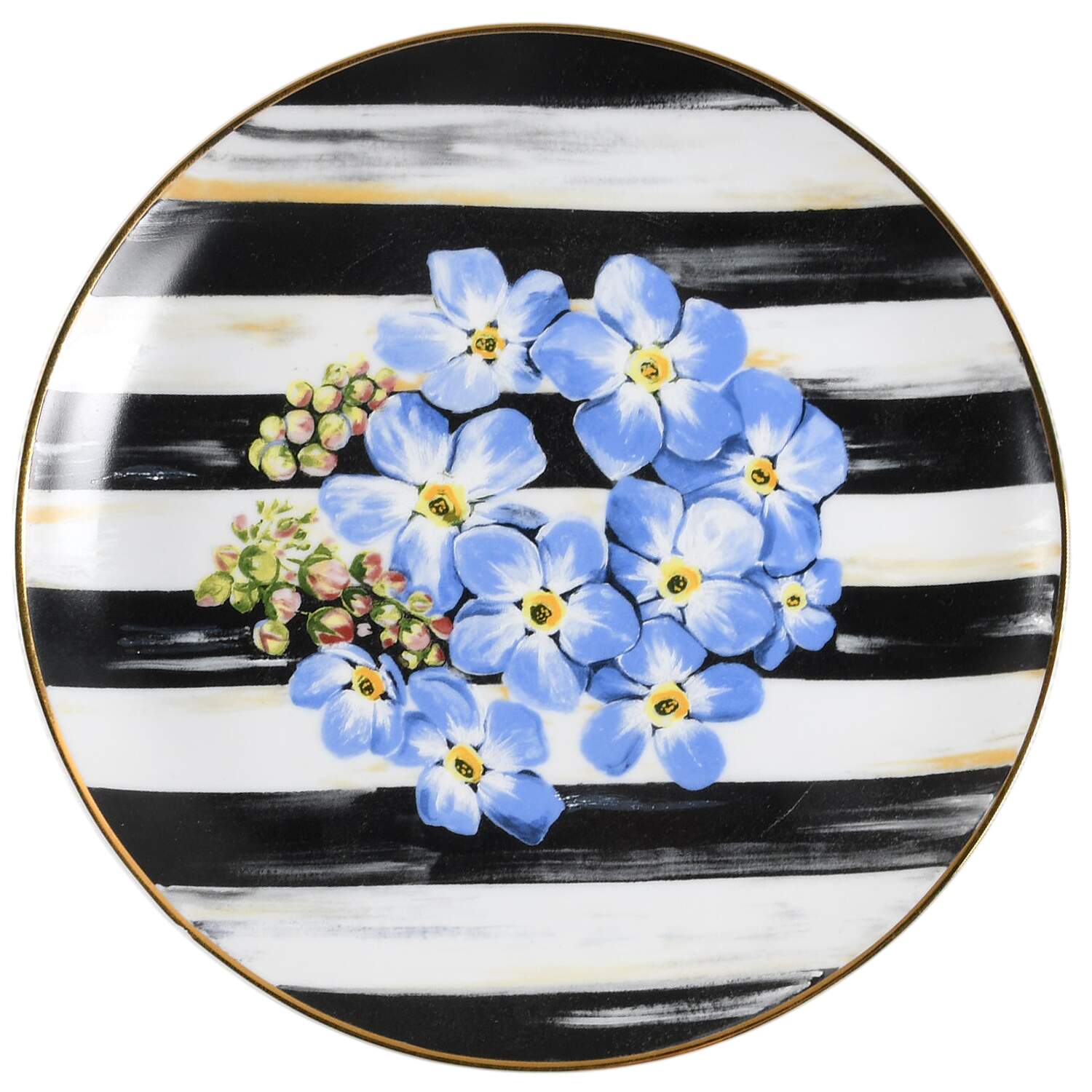 Thistle and Bee Salad Plate by MacKenzie-Childs-1