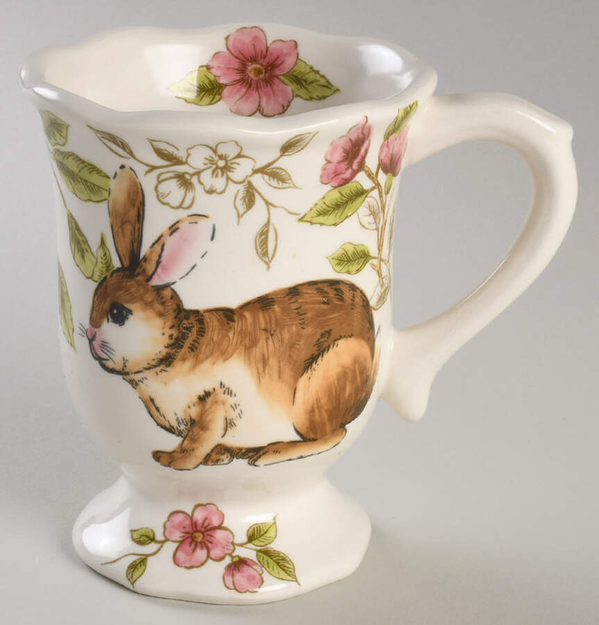 Festive Rabbit Footed Mug by Maxcera Corp-1