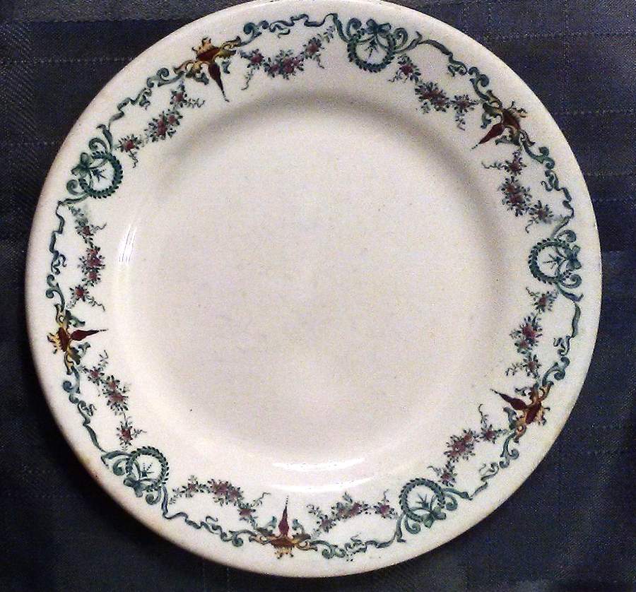 Althea Green Multicolor Salad Plate by John Maddock & Sons-1