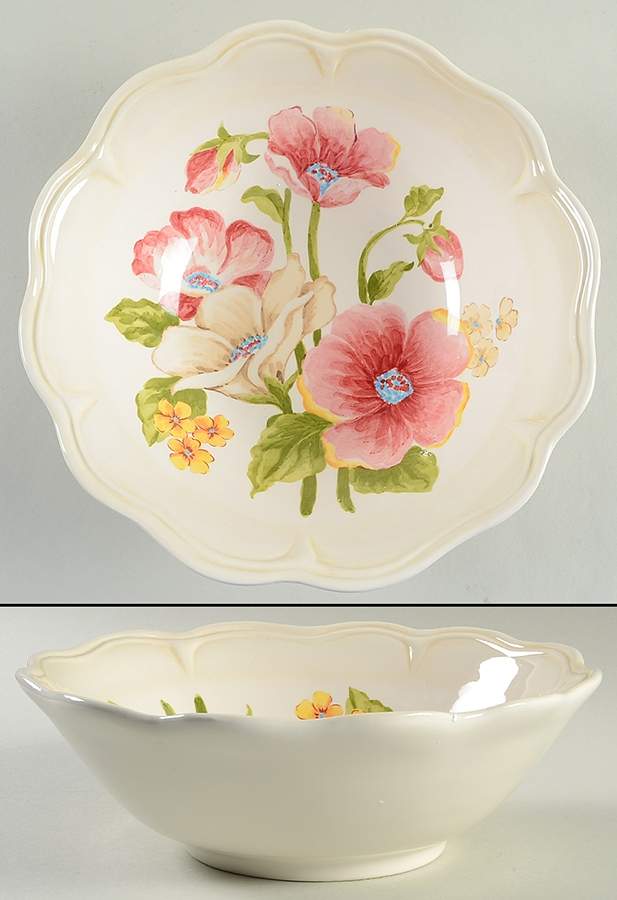 Pompous Poppy 9" Salad Serving Bowl by Maxcera Corp-1