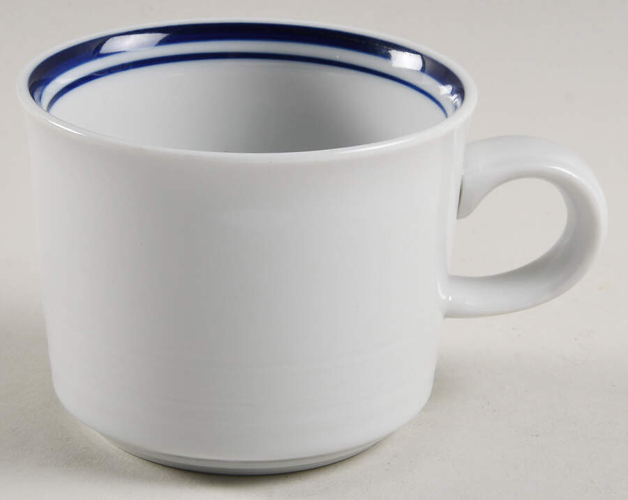 Blue Flat Cup by Mikasa-1