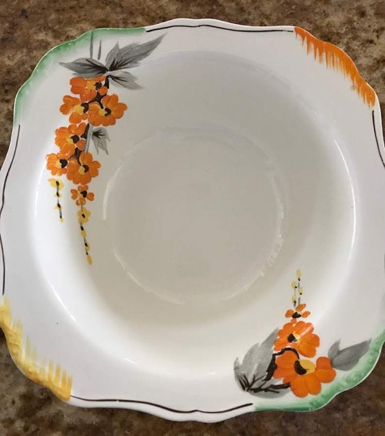 Golden Dawn Rim Soup Bowl by J & G Meakin-1
