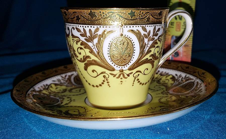 58611 Flat Demitasse Cup & Saucer Set by Minton-1
