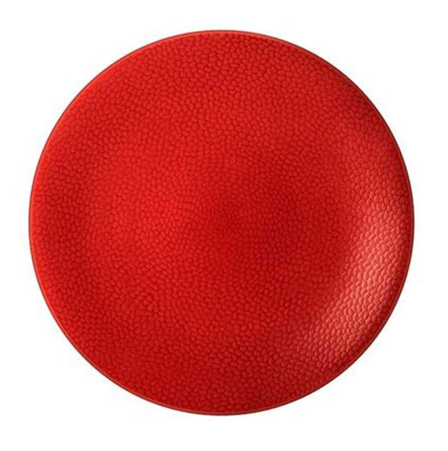 Stone Red Dinner Plate by Medard de Noblat-1