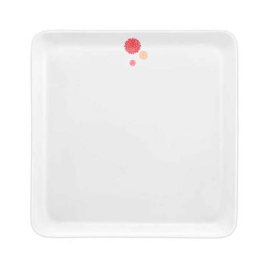 Yaka Tralala Square Dinner Plate by Medard de Noblat-1