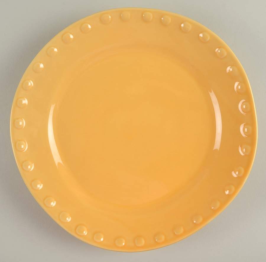 MLJ3 Yellow Dinner Plate by Maioliche Jessica-1