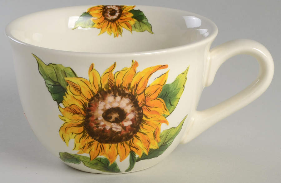 Bright Sunflower Soup Mug by Maxcera Corp-1