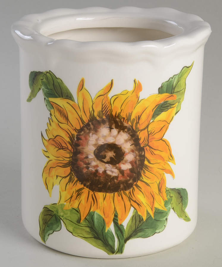 Bright Sunflower Small Canister No Lid by Maxcera Corp-1