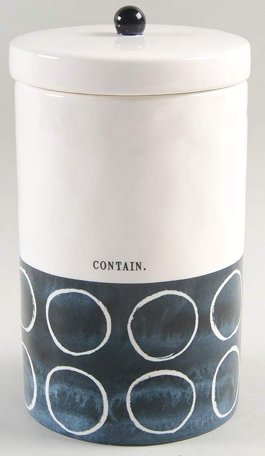 Indigo Dreams Large Canister & Lid by Magenta-1