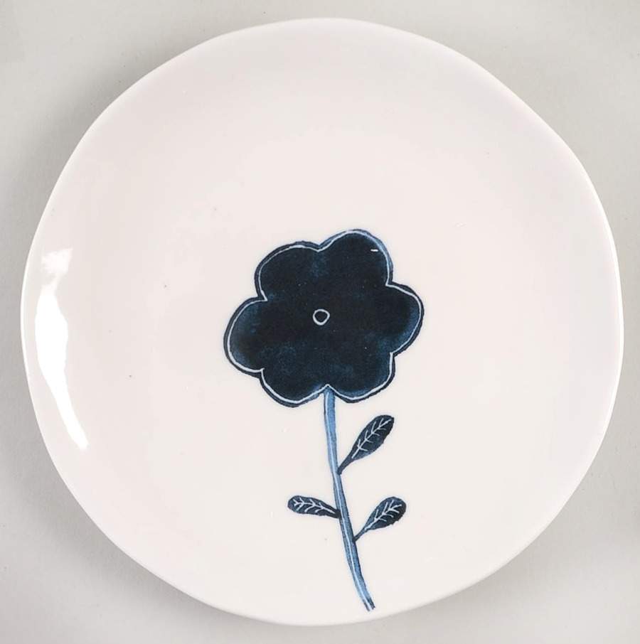 Indigo Dreams Salad/Dessert Plate by Magenta-1