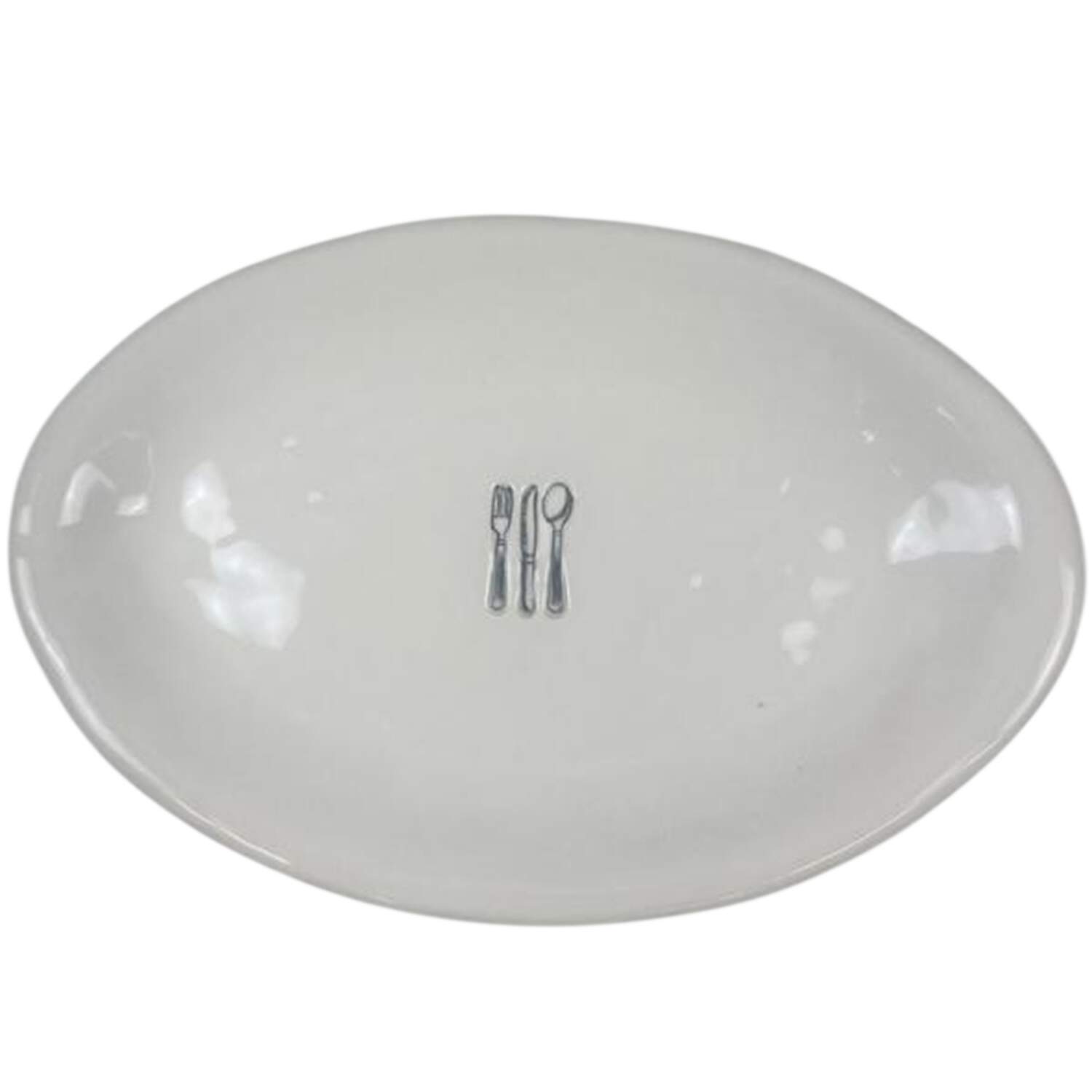 Kitchen Icon 8" Oval Plate by Magenta-1