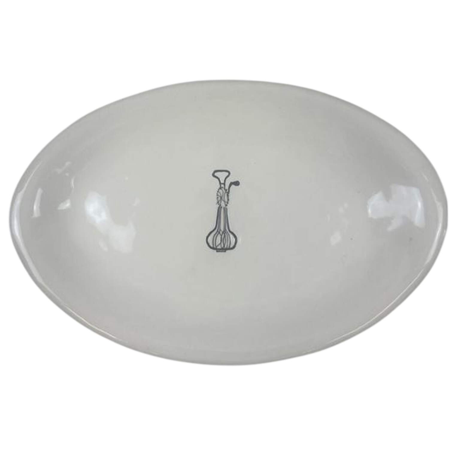 Kitchen Icon 8" Oval Plate by Magenta-1