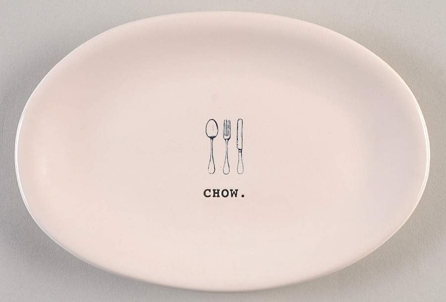 Kitchen Icon 8" Oval Plate by Magenta-1