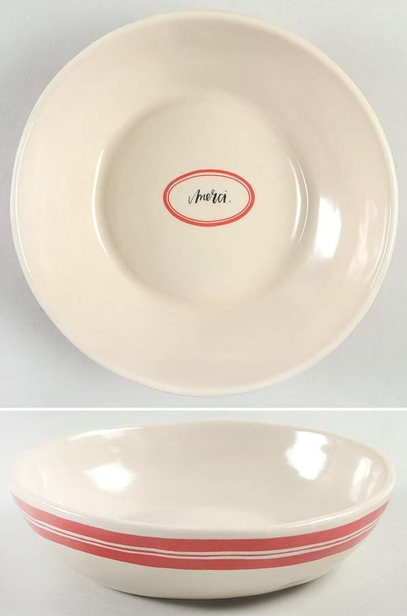 French Picnic 8" Individual Pasta Bowl by Magenta-1