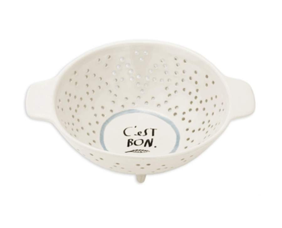 French Picnic Ceramic Colander by Magenta-1