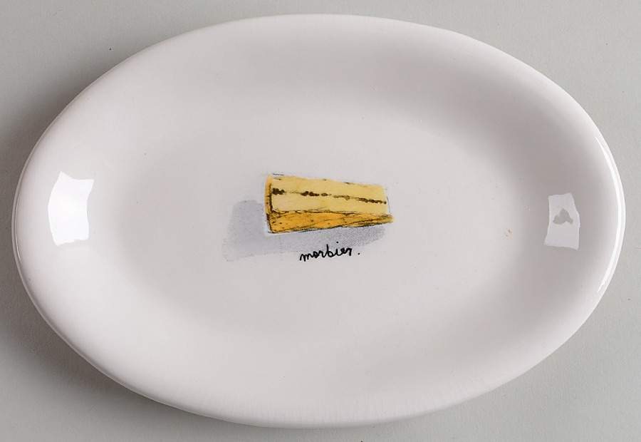Cheese (Fromage) 8" Oval Plate by Magenta-1