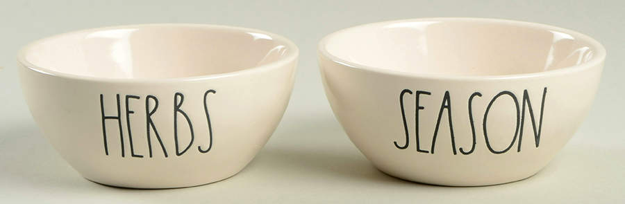 Farmhouse (Set of 2 Motif) Spice Cellar/Pinch Bowl by Magenta-1