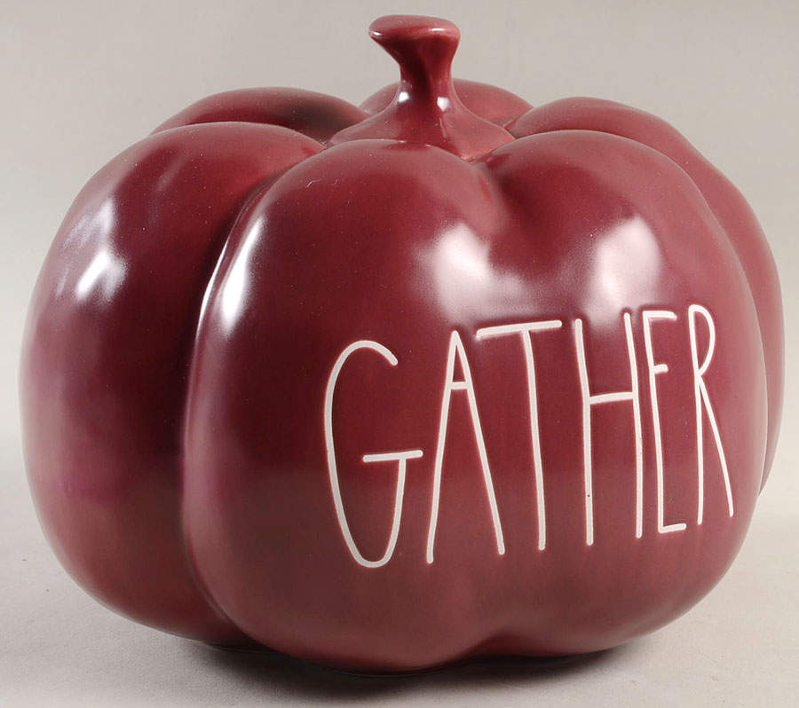 Farmhouse Pumpkin Figurine by Magenta-1